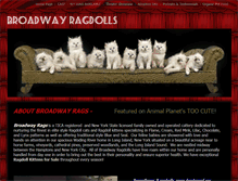 Tablet Screenshot of broadwayrags.com